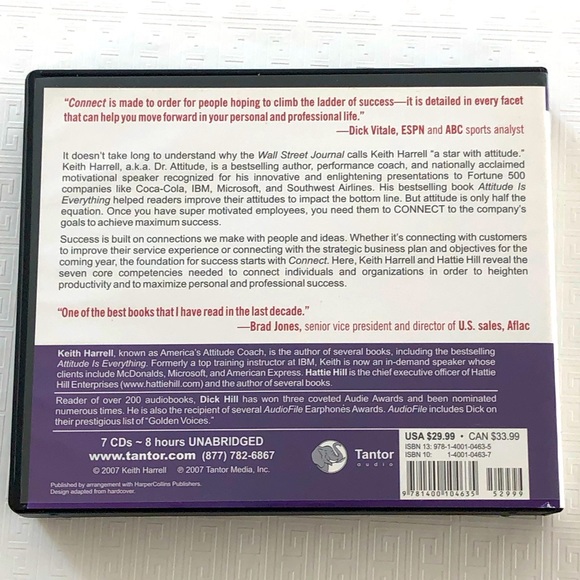 Connect audiobook Keith Harrell & Hattie Hill - Picture 2 of 4